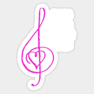 Sing Your Heart Out! Pink Sticker